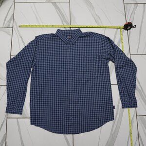 Patagonia Mens Button Down Plaid Long Sleeve Shirt XXL Organic Cotton
